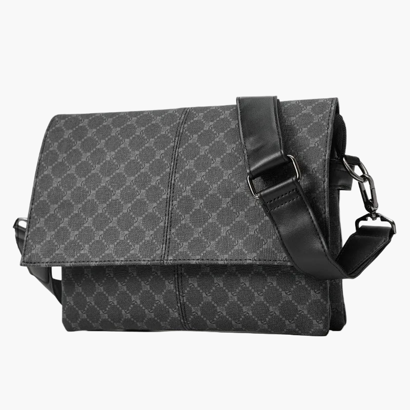 Plaid Floral PU Leather Crossbody Bag – Luxury Flap Shoulder Sling Satchel