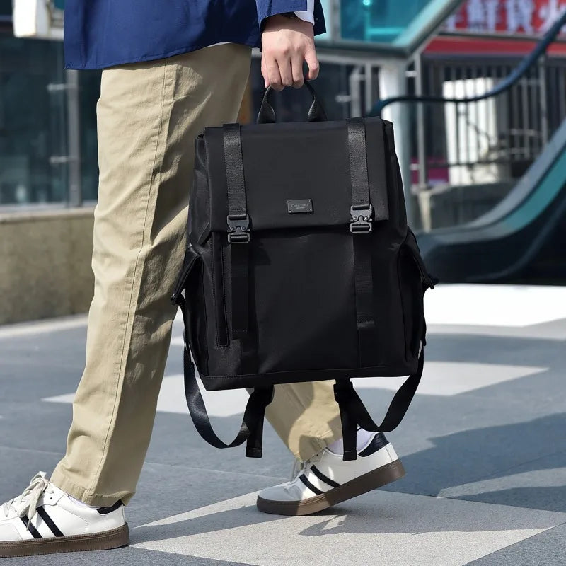 Waterproof Oxford Backpack – Large-Capacity 15.6” Laptop Travel & Multifunction Hasp Bag