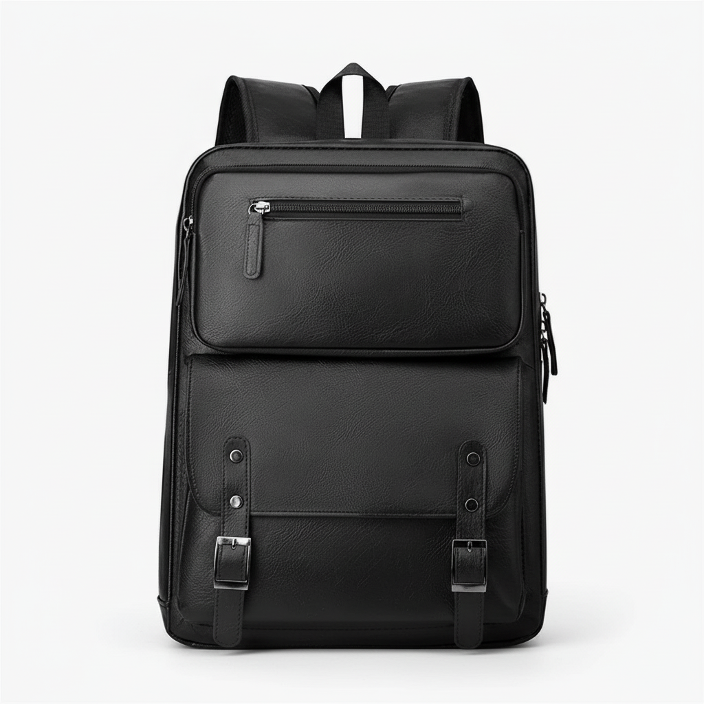 PU Leather Laptop Backpack – Large Capacity, Water-Resistant & Everyday Travel Ready
